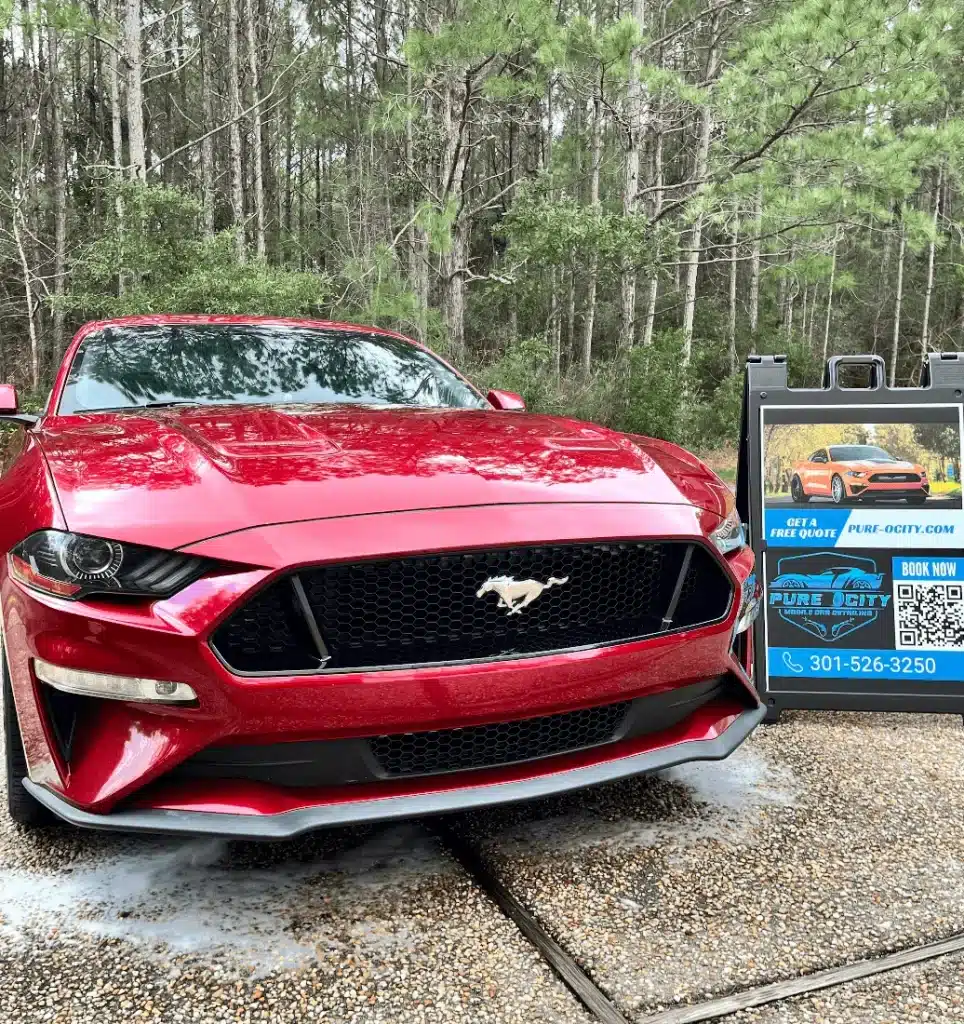 mustang exterior car detail