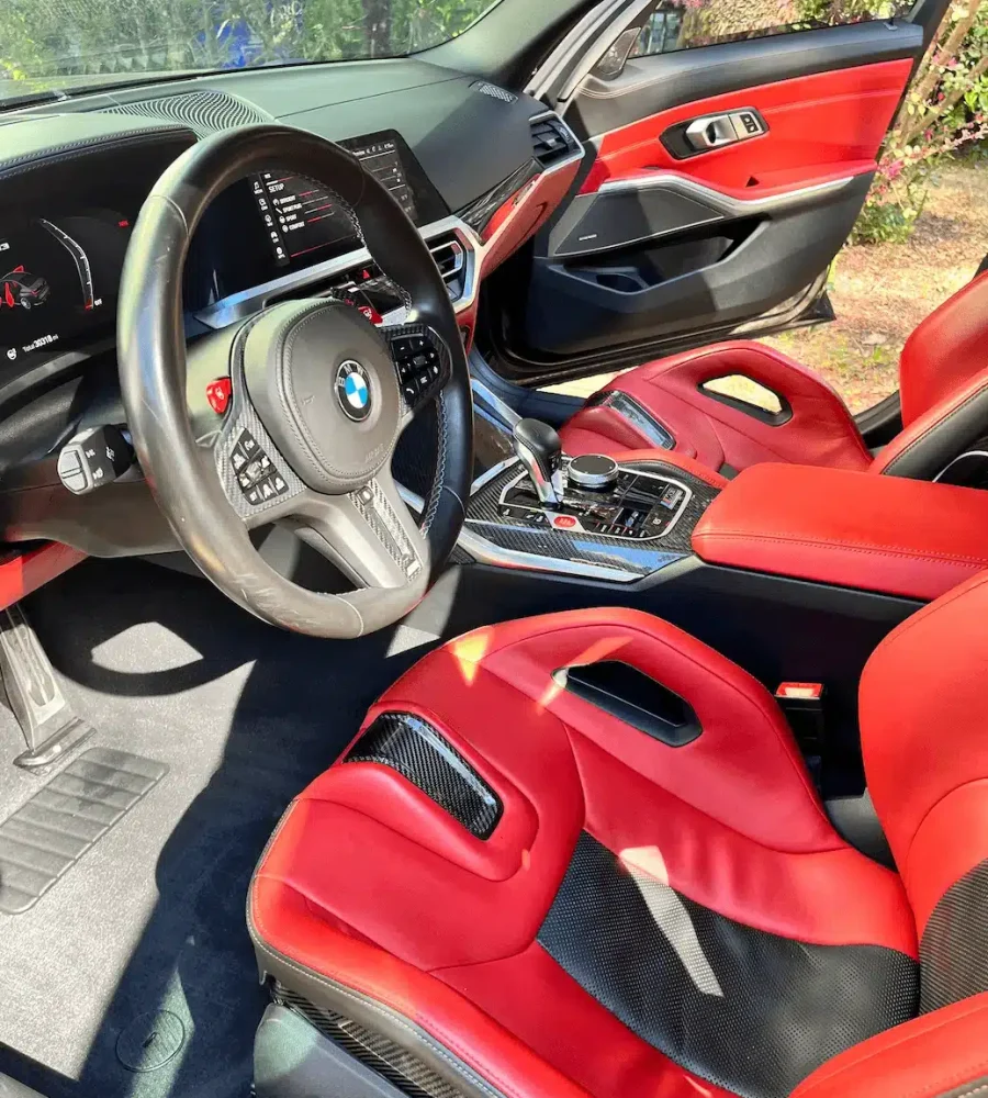 red interior bmw m3